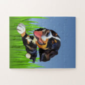 Cartoon Bernese Mountain Dog Puzzle für Kinder (Horizontal)