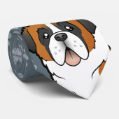 Cartoon Bernhardiner Krawatte (Gerollt)