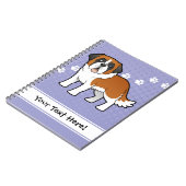 Cartoon Bernhardiner Notizblock (Linke Seite)