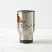 Cartoon Bernhardiner Reisebecher (Mittel)