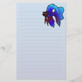 Cartoon Betta Fische/siamesische kämpfende Fische Briefpapier (Vorderseite)