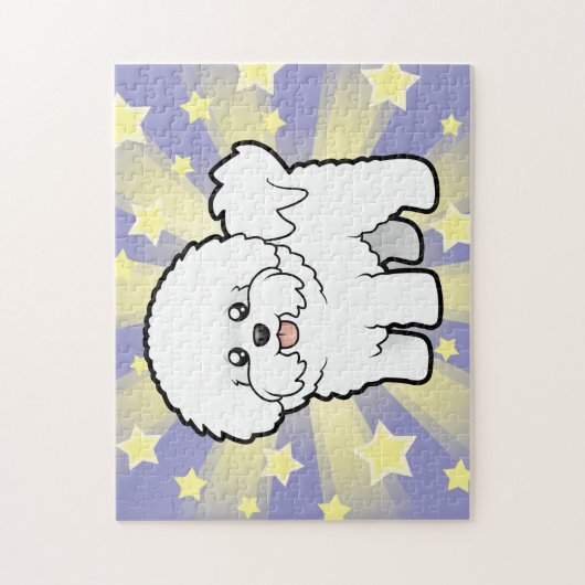 Cartoon Bichon Frise Puzzle (Vertikal)