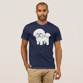 Cartoon Bichon Frise T-Shirt (Vorne ganz)