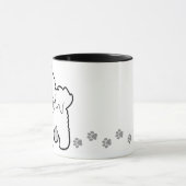Cartoon Bichon Frise Tasse (Zentrum)
