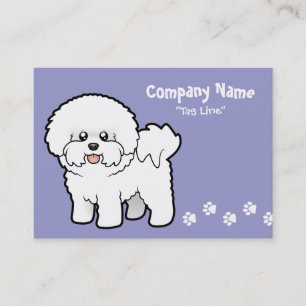 Cartoon Bichon Frise Visitenkarte