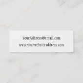 Cartoon-Bienen-dünne Visitenkarte (Rückseite)