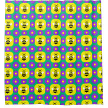 Cartoon Bienen und Blume