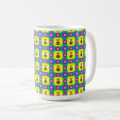 Cartoon Bienen und Blume Kaffeetasse (VorderseiteRechts)