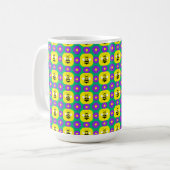 Cartoon Bienen und Blume Kaffeetasse (Vorderseite Links)