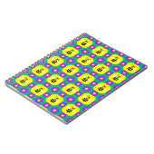 Cartoon Bienen und Blume Notizblock (Linke Seite)