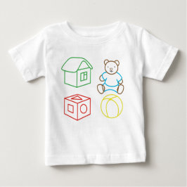 Cartoon Bier , Hausball, Würfel. Baby T-shirt