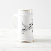 Cartoon Bierglas (Vorderseite Links)