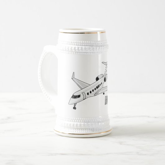 Cartoon Bierglas (Vorderseite Links)