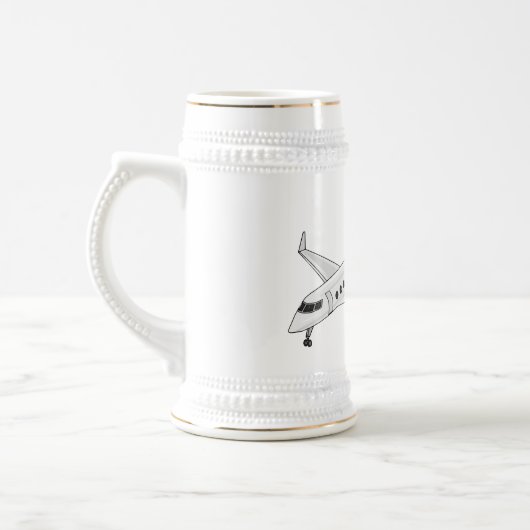 Cartoon Bierglas (Links)