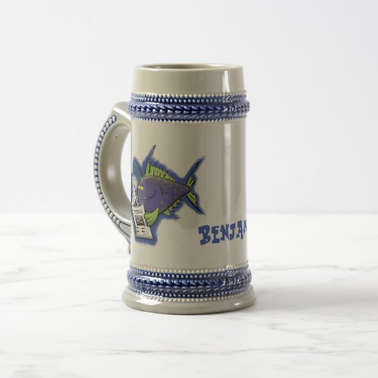 Cartoon Bierglas (Vorderseite Links)