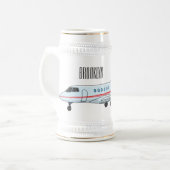 Cartoon Bierglas (Vorderseite Links)