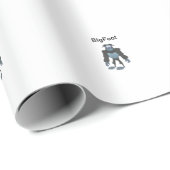 Cartoon Bigfoot Wrapping Paper Geschenkpapier (Rolleneckpunkt)