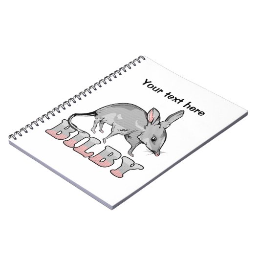 Cartoon Bilby Notizblock (Linke Seite)