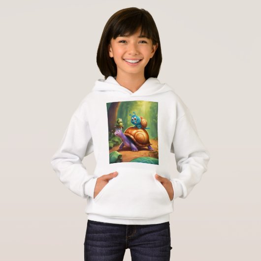 Cartoon-Bild von Terrain Hoodie (Vorne ganz)