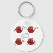 Cartoon Billard Ball Schlüsselanhänger (Vorderseite)