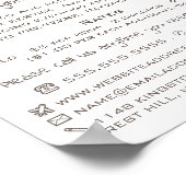 Cartoon Bird & Baby, Babysitter, Tagesbetreuung, K Poster (Ecke)