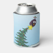 Cartoon Bird Christmas Tree Star Dosenkühler (Kanne Rückseite)