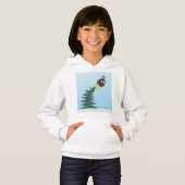 Cartoon Bird Christmas Tree Star Hoodie (Vorne ganz)