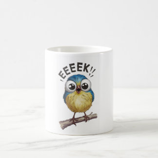 Cartoon Bird: "Eek" Kaffeetasse