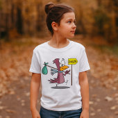 Cartoon Bird Travelling South T-Shirt