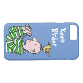 Cartoon Bird Watcher & Bird Case-Mate iPhone Hülle (Rückseite (Horizontal))