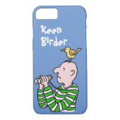 Cartoon Bird Watcher & Bird Case-Mate iPhone Hülle (Rückseite)