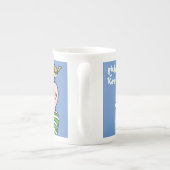 Cartoon Bird Watcher & Bird Porzellantasse (Rückseite)