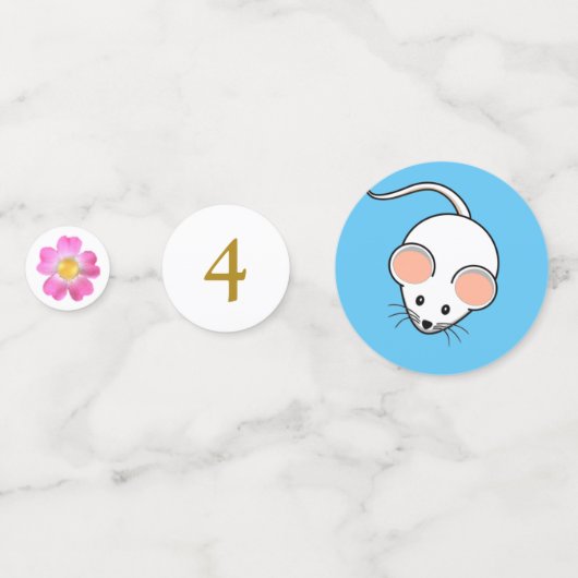 Cartoon Birthday Konfetti (Rückseiten)