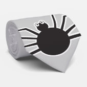 Cartoon Black Spider und Web Fun Halloween-Party Krawatte (Gerollt)