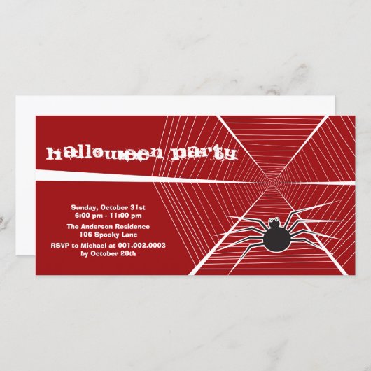 Cartoon Black Spider und Web Kid's Halloween-Party (Vorne/Hinten)