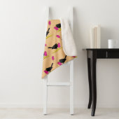 Cartoon Blackbird isst ein Eiscrememuster Sherpadecke (Beispiel)