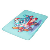 Cartoon blau | badematte (Schrägansicht)