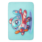 Cartoon blau | badematte (Vorderseite Vertikal)