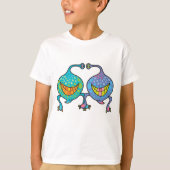 Cartoon Blob Fun Alien T - Shirt (Vorderseite)
