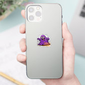 Cartoon Blob - Wird zu Halloween genehmigt Aufkleber (Telefon)