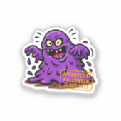 Cartoon Blob - Wird zu Halloween genehmigt Aufkleber (Vorderseite)