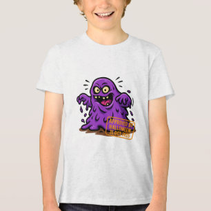 Cartoon Blob - Wird zu Halloween genehmigt Tri-Blend Shirt