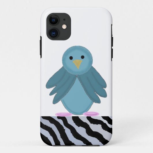 Cartoon Blue Bird Case-Mate iPhone Hülle (Rückseite)
