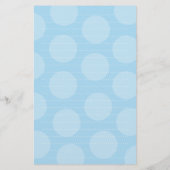 Cartoon Blue Elephant Kinder Kinder Dots Vielen Da Briefpapier (Rückseite)