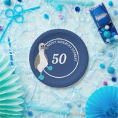 Cartoon Blue Footed Booby Bird Party Pappteller (Party)