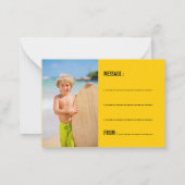 Cartoon Blue Whale Foto Kinder Unterricht Valentin Mitteilungskarte (Rückseite)