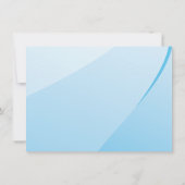 Cartoon Blue White Gray Shark Name Mitteilungskarte (Rückseite)