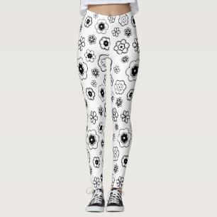 Cartoon Blume Leggings