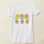 Cartoon-Blume T-Shirt