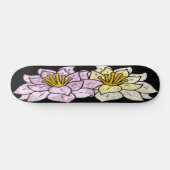 Cartoon-Blume Vector-Design Skateboard (Horizontal)